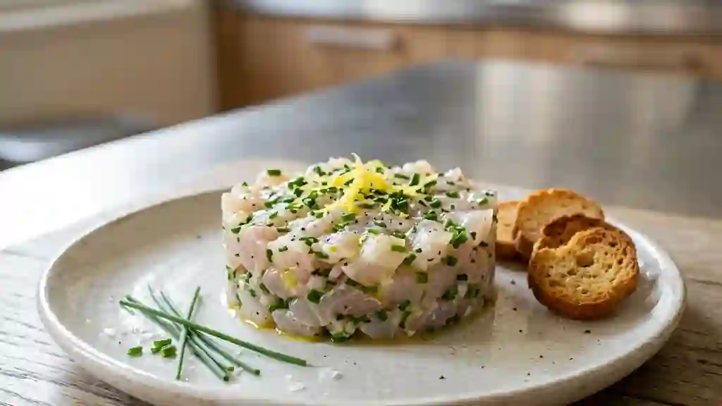 Tartare de daurade citronné et fondant - Photo de présentation