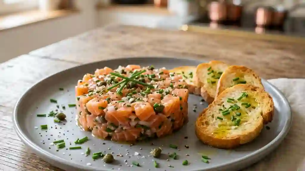 Tartare de saumon onctueux et acidulé - Photo de présentation