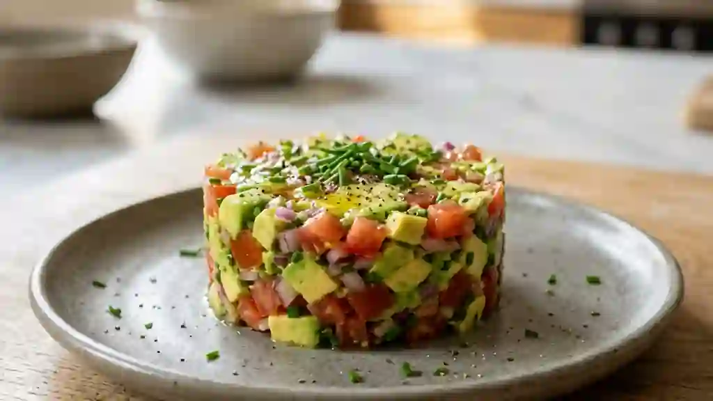 Tartare Avocat-Tomate Fondant et Acidulé - Photo de présentation