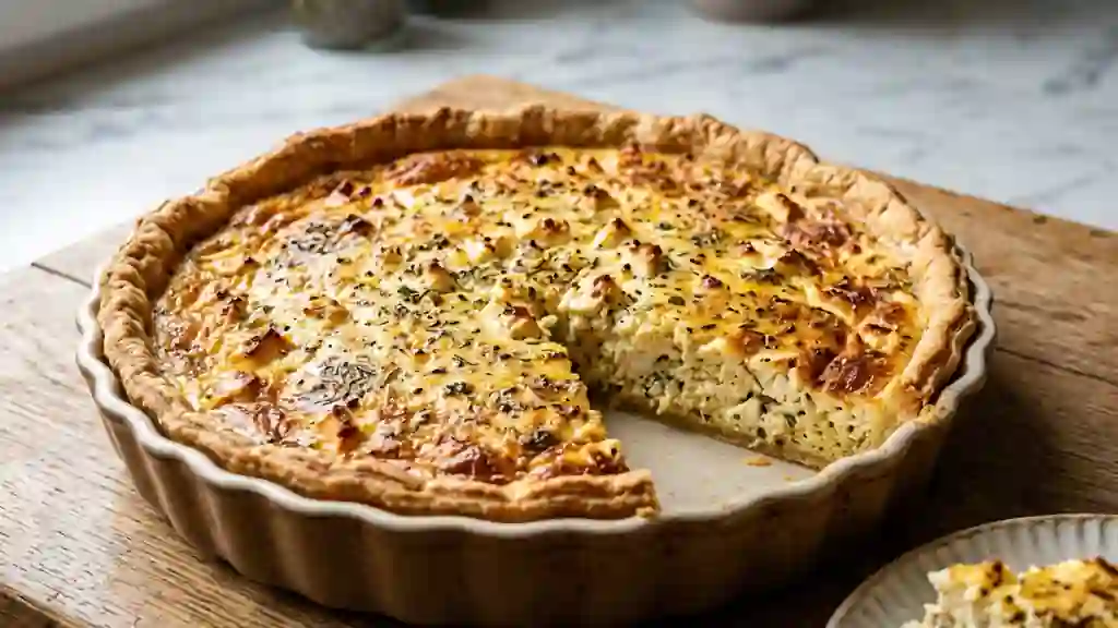Tarte Fondante Feta et Herbes de Provence - Photo de présentation