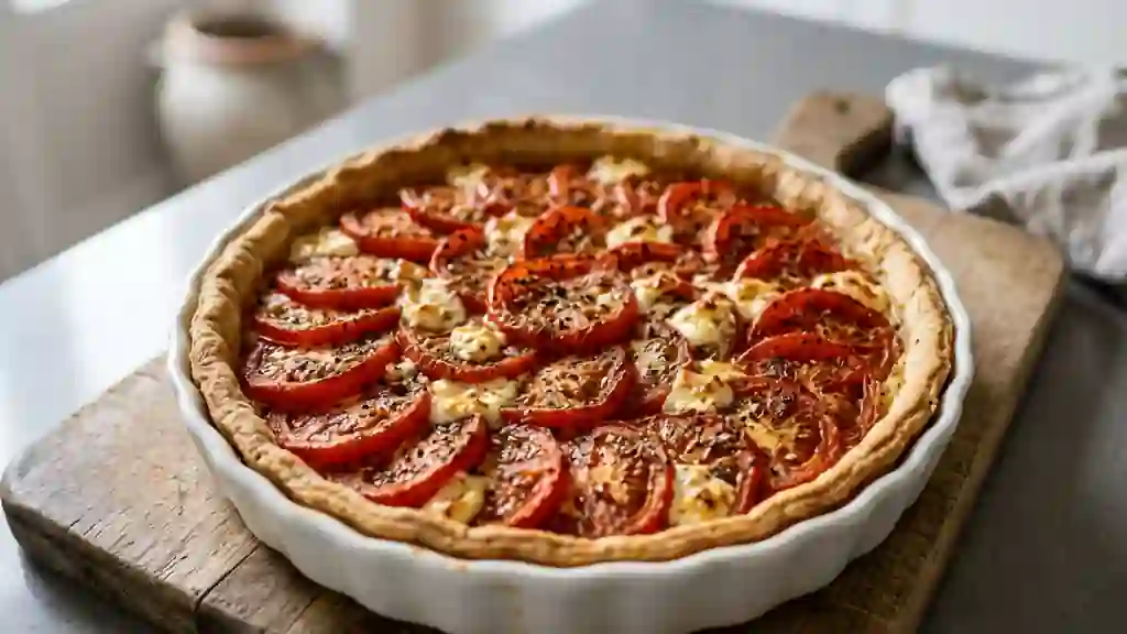 Tarte Tomate Chèvre aux Herbes - Photo de présentation
