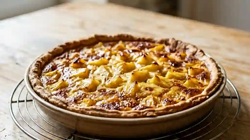 Tarte fondante à l'ananas caramélisé - Photo de présentation