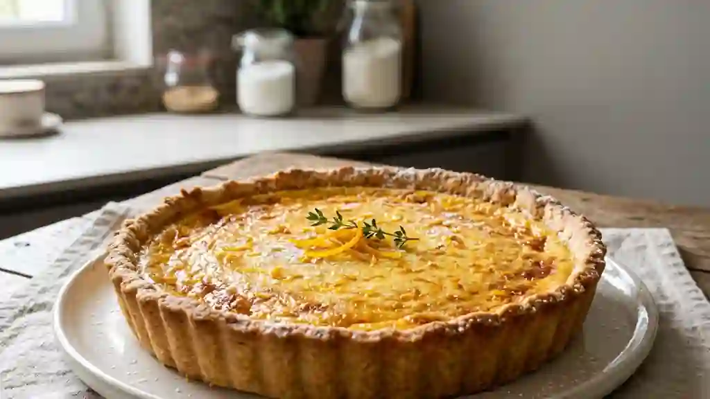 Tarte à l'orange fondante et acidulée - Photo de présentation