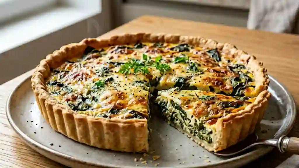 Tarte croustillante à l'oseille fondante - Photo de présentation