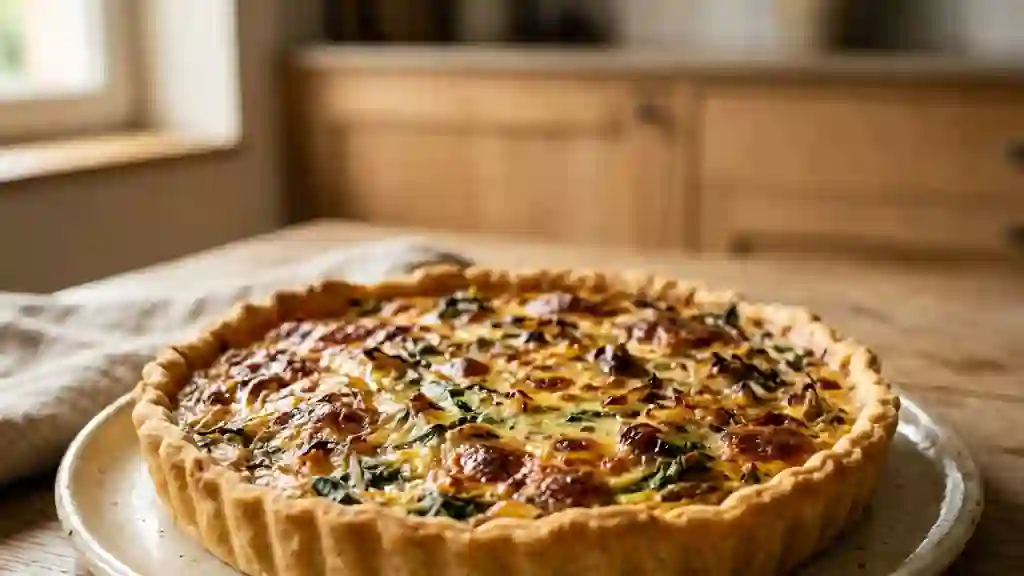 Tarte al'djote crémeuse et corsée - Photo de présentation