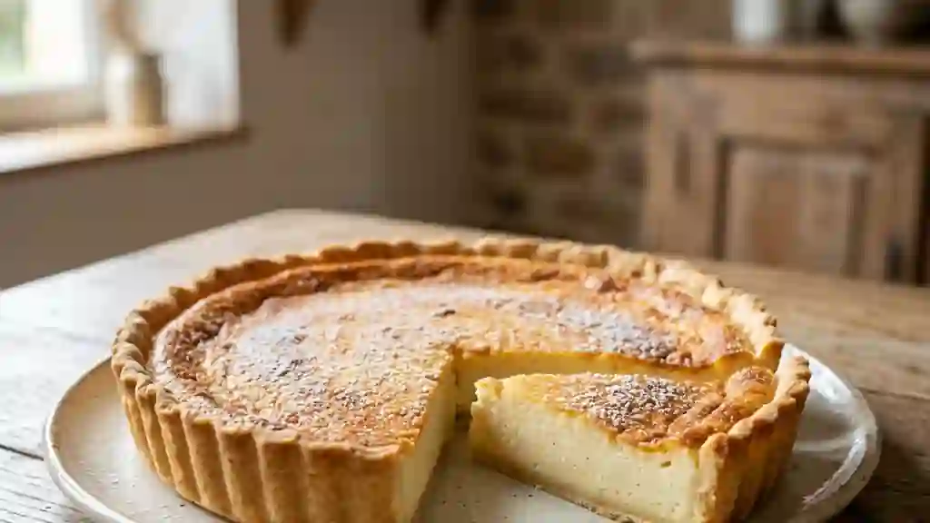 Tarte au fromage blanc onctueuse et vanillée - Photo de présentation