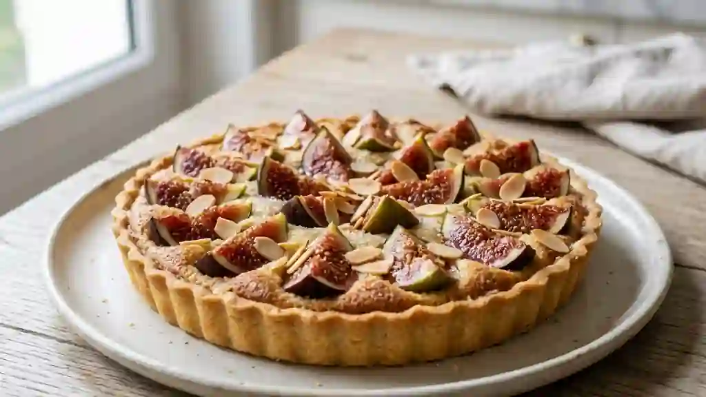 Tarte amandine aux figues fondantes - Photo de présentation