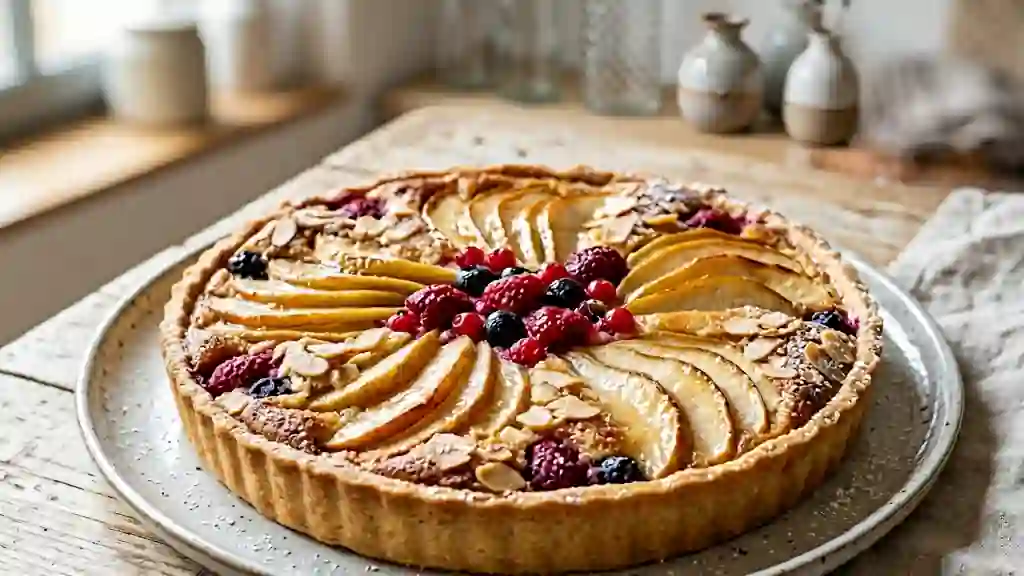 Tarte Amandine Fondante aux Fruits du Verger - Photo de présentation