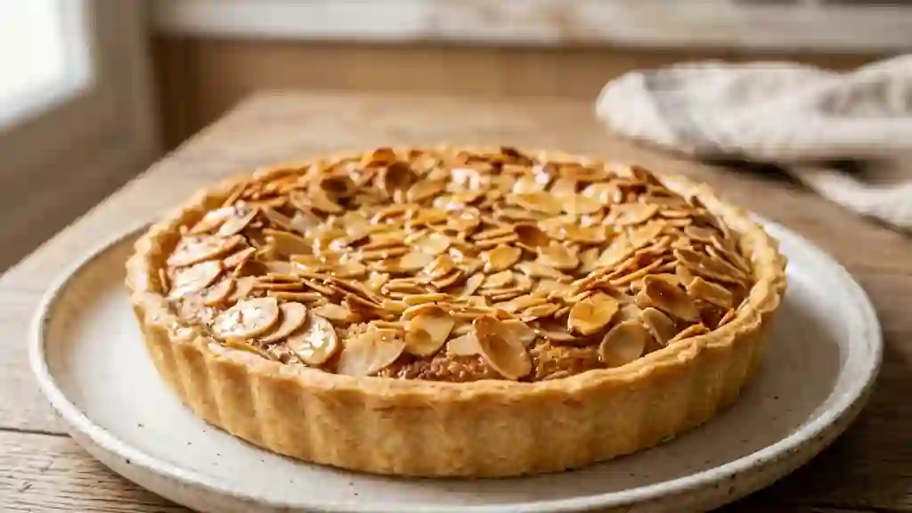 Tarte amandine croustillante et fondante - Photo de présentation