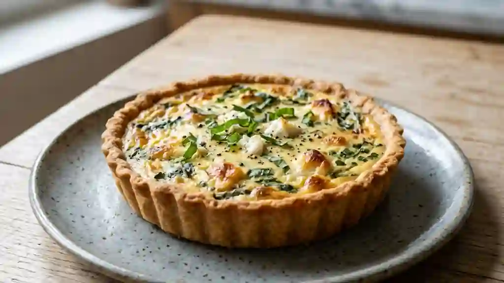Tarte Fondante au Basilic et Chèvre - Photo de présentation
