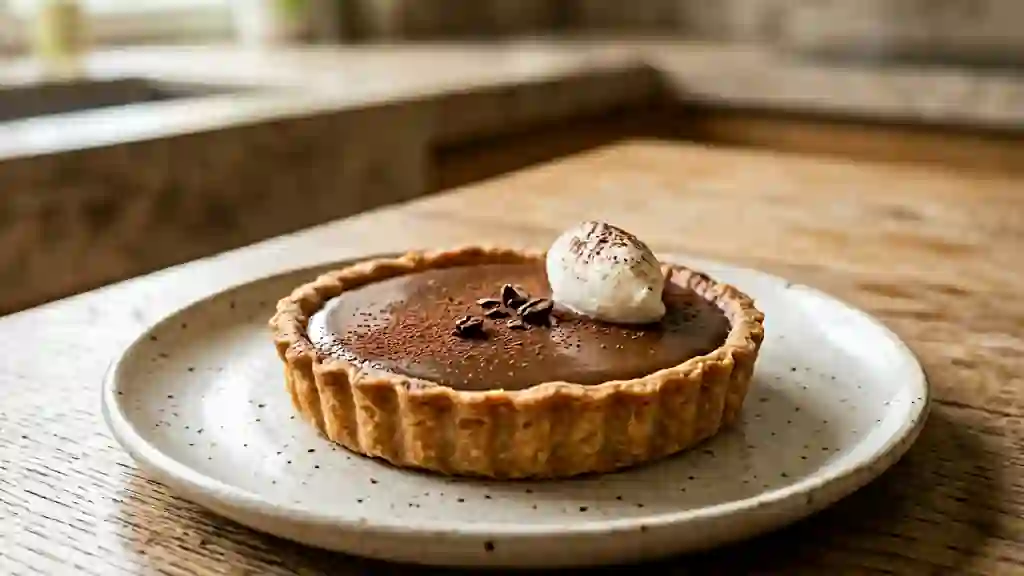 Tarte fondante au café noir - Photo de présentation