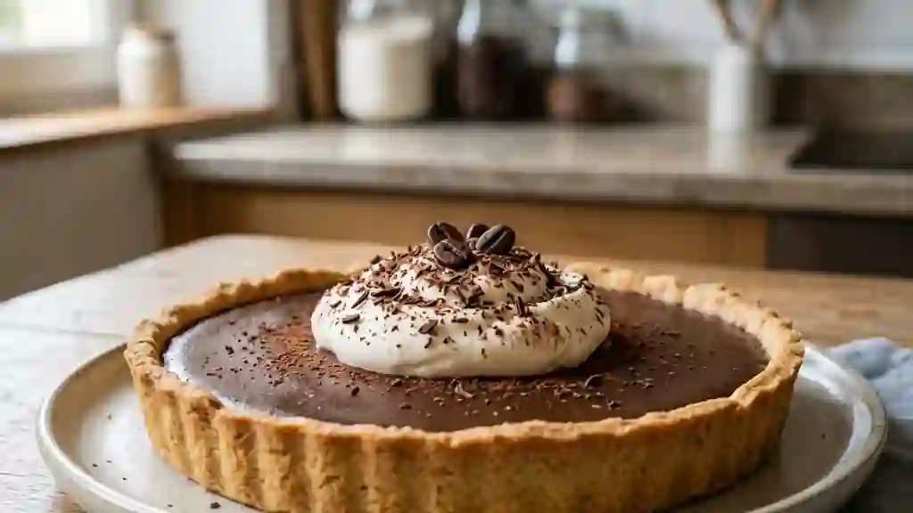 Tarte fondante au café intense - Photo de présentation
