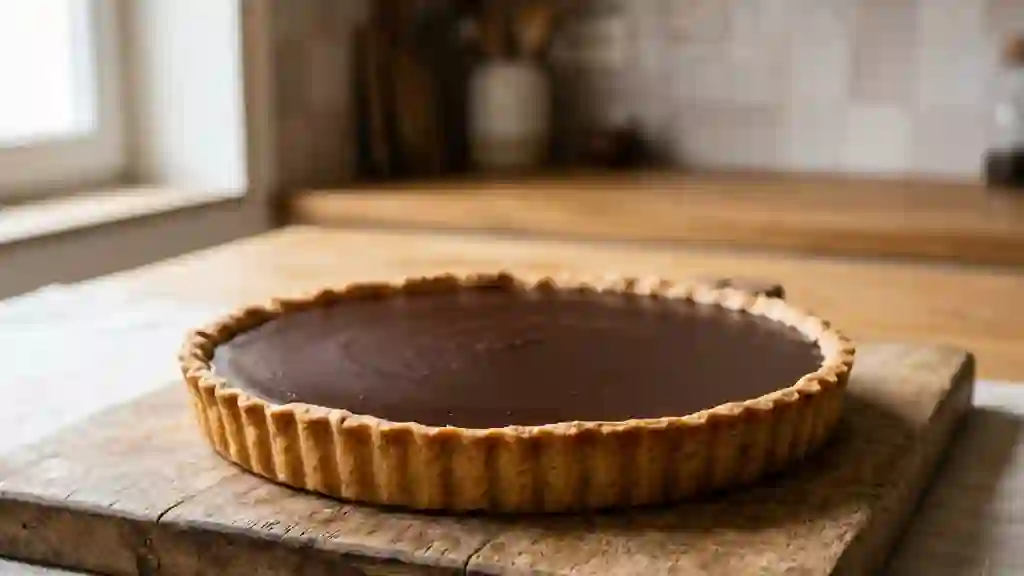 Tarte au chocolat noir intense et onctueuse - Photo de présentation