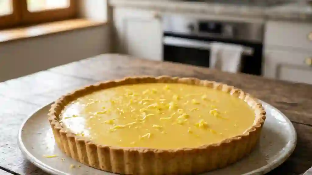 Tarte au citron onctueuse et fondante - Photo de présentation