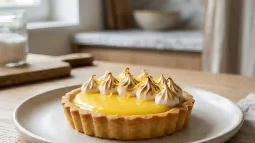 Tarte au citron intensément acidulée - Photo de présentation