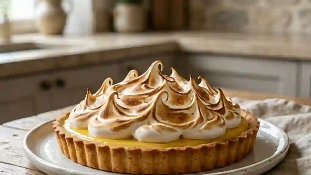 Tarte au citron meringuée fondante et acidulée - Photo de présentation