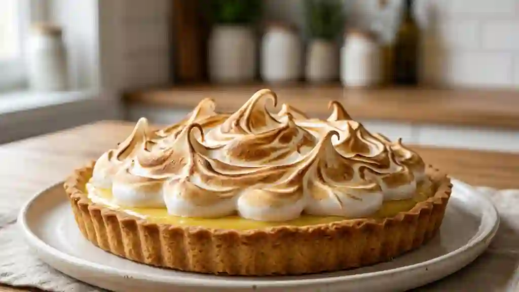 Tarte citron meringuée acidulée et fondante - Photo de présentation