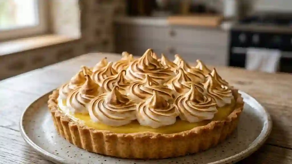 Tarte au citron meringuée acidulée - Photo de présentation