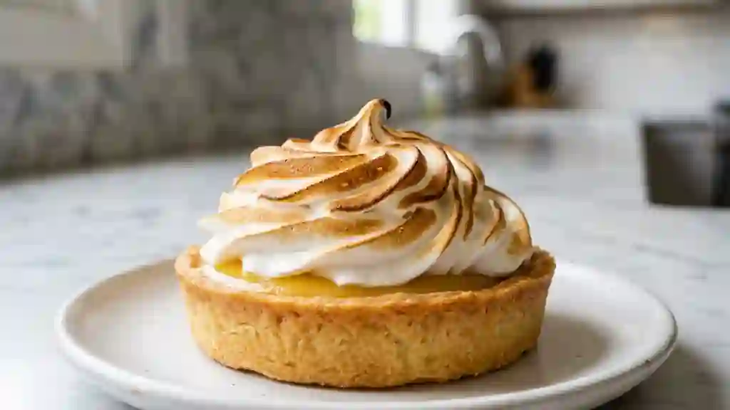 Tarte au citron meringuée acidulée - Photo de présentation
