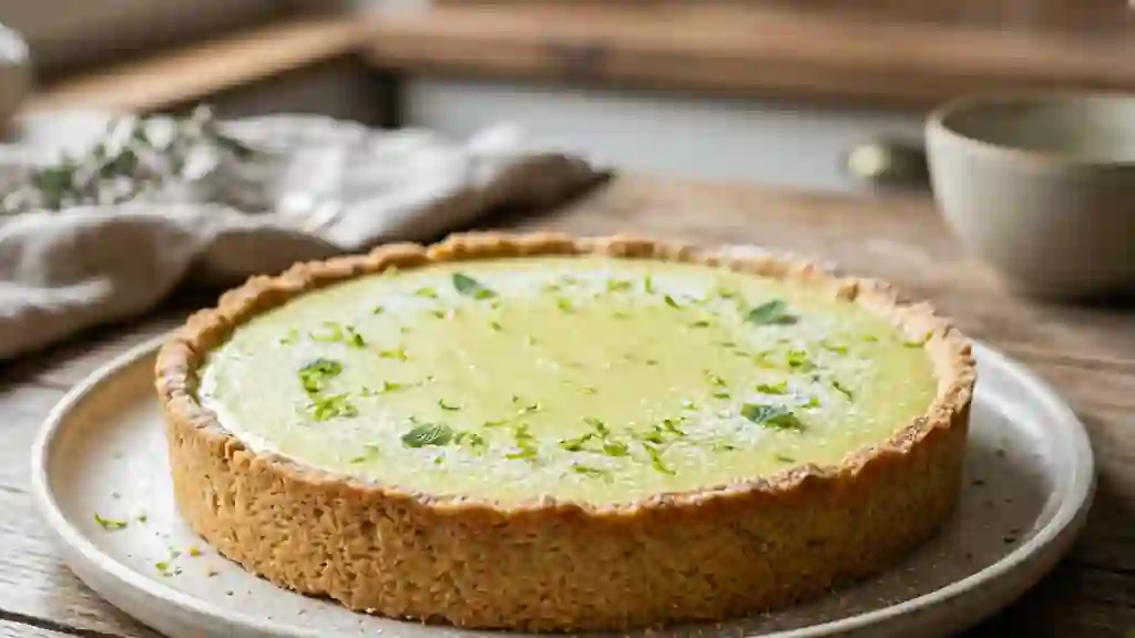 Citron vert fondant et son biscuit croustillant - Photo de présentation