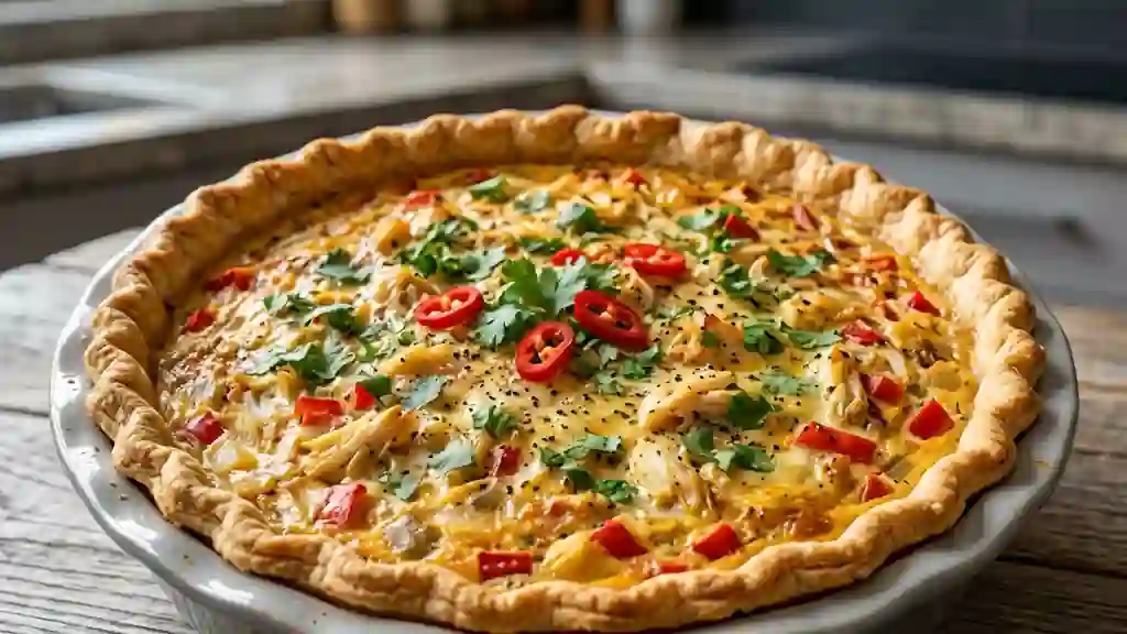 Tarte au crabe fondante au lait de coco - Photo de présentation