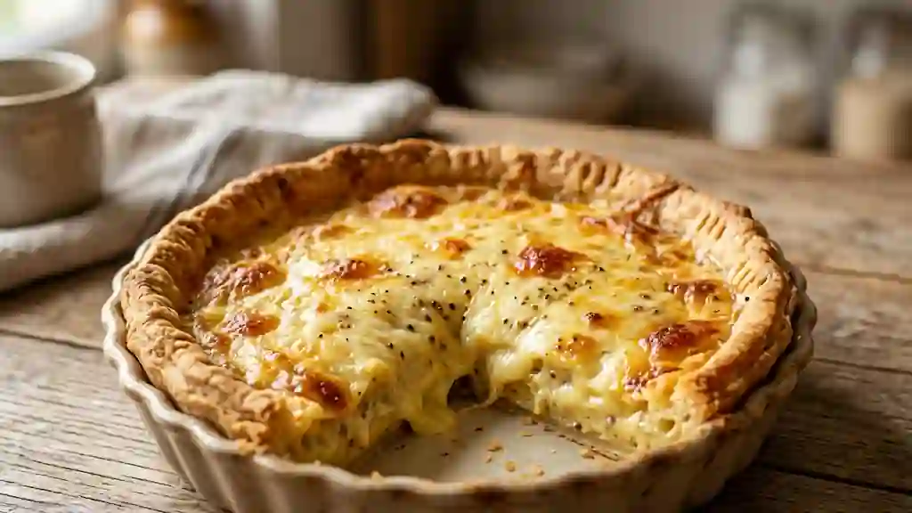 Cheese pie fondante à la moutarde de Dijon - Photo de présentation