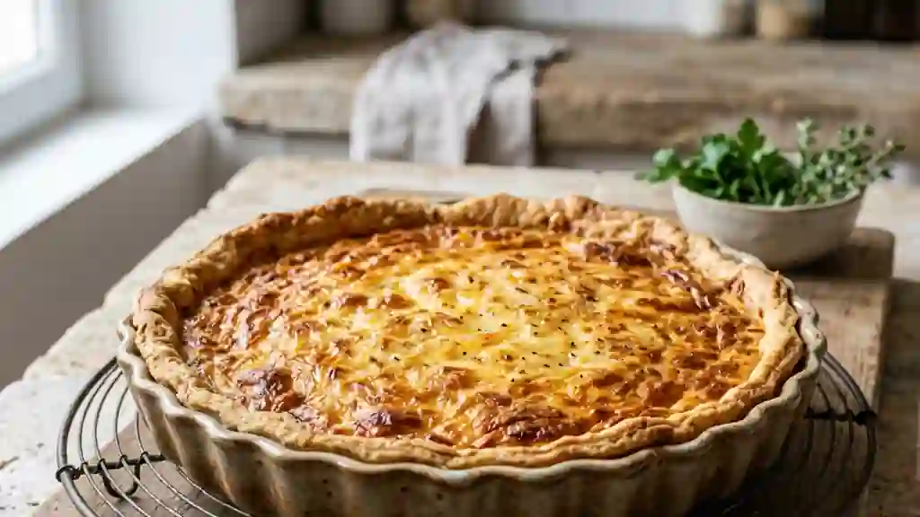 Tarte Dorée au Fromage et sa Pâte Croustillante - Photo de présentation
