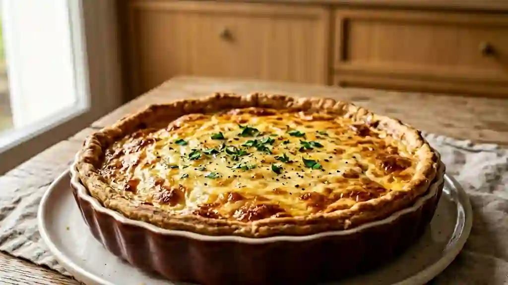 Tarte à la raclette fondante et muscade - Photo de présentation