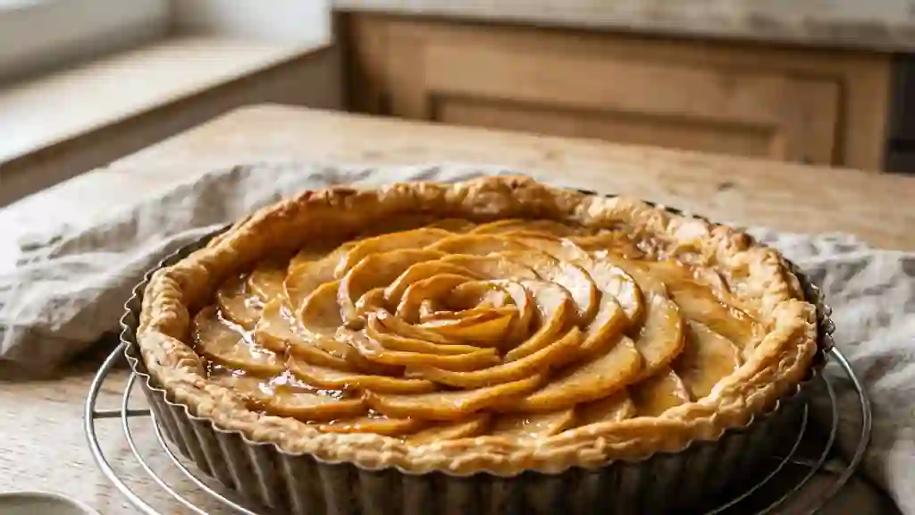 Tarte aux maugins fondante et vanillée - Photo de présentation