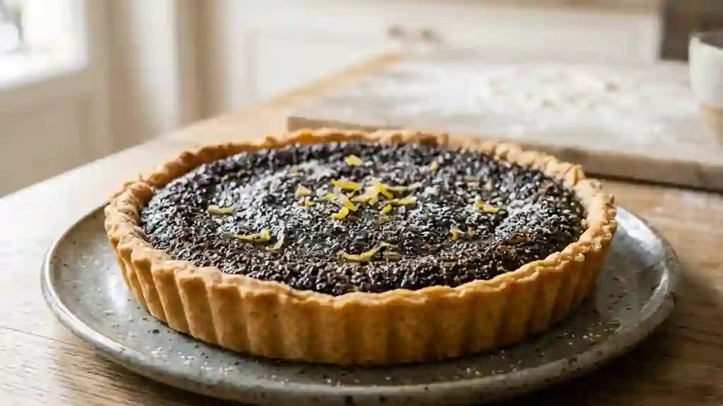 Tarte Fondante au Pavot et Zeste de Citron - Photo de présentation