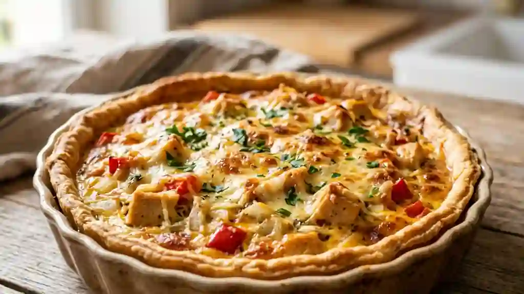 Tarte au Poulet Fondante au Paprika - Photo de présentation