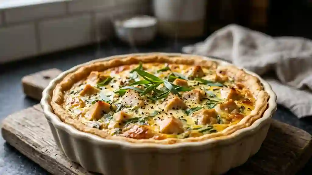 Tarte Croustillante au Poulet et Estragon - Photo de présentation
