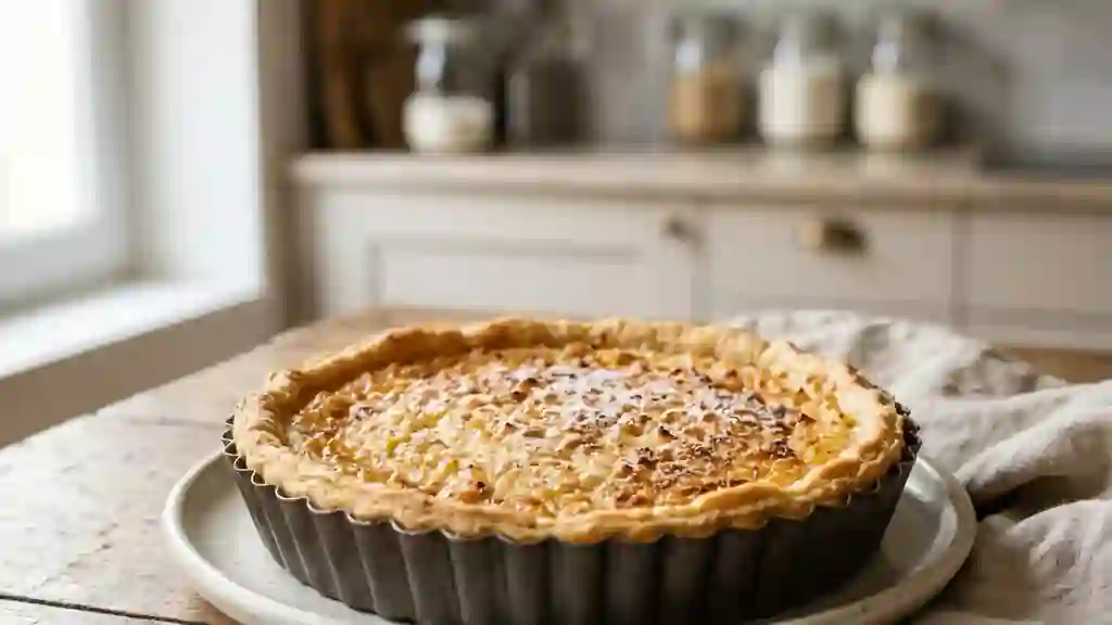 Tarte au riz onctueuse à la vanille - Photo de présentation