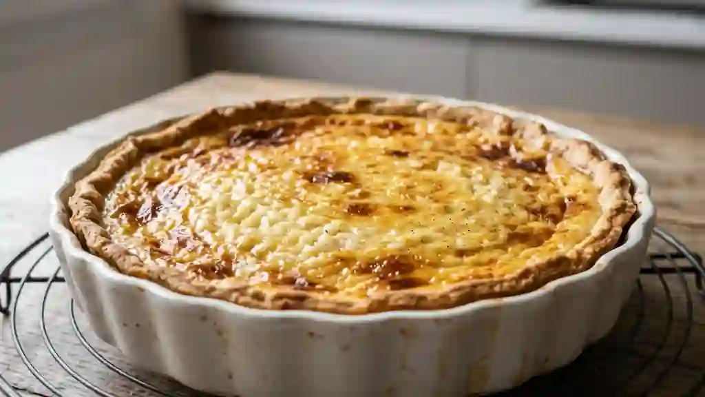 Tarte au riz onctueuse et vanillée - Photo de présentation
