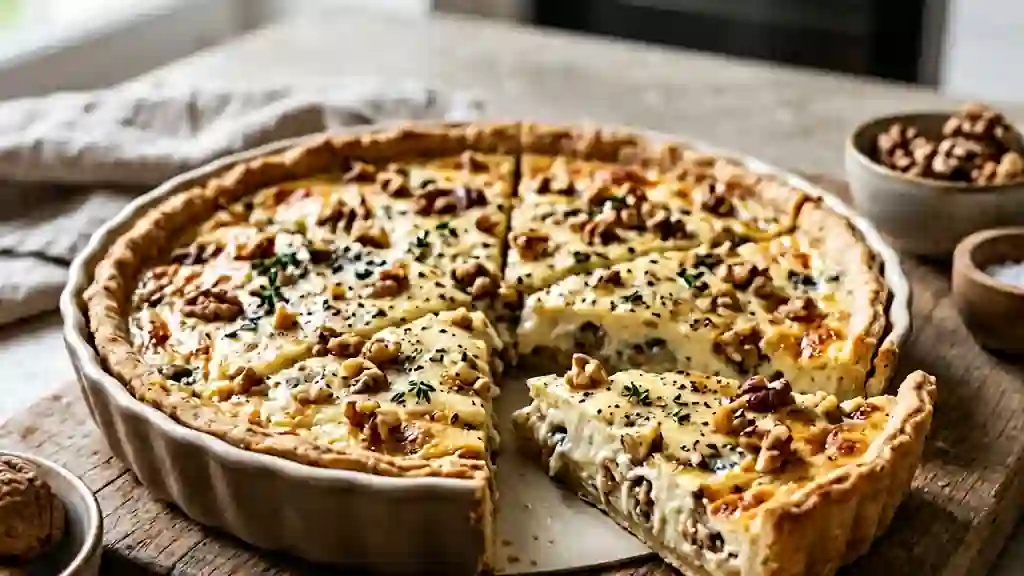 Tarte au Roquefort Fondante et Noix Croquantes - Photo de présentation