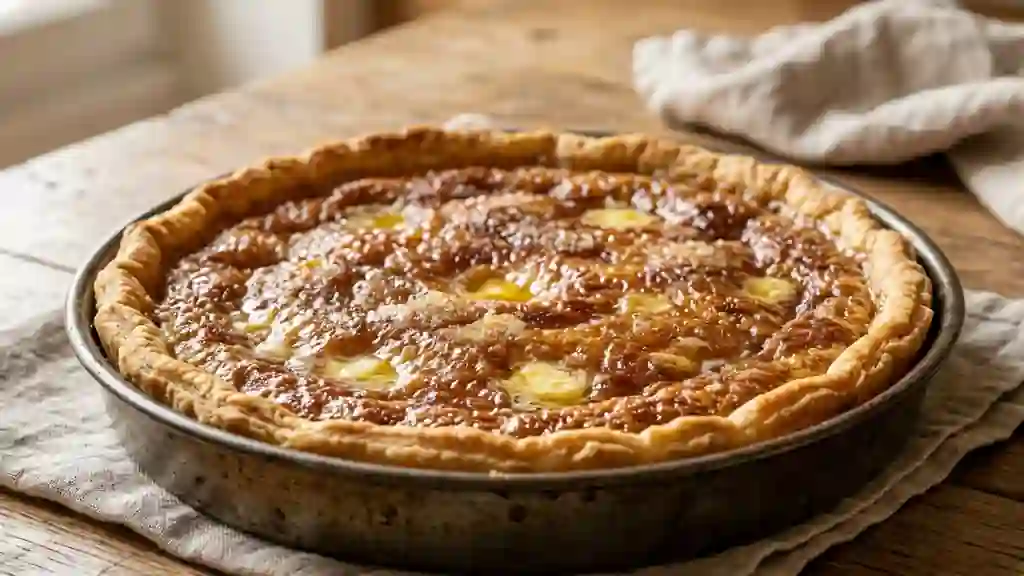 Tarte au sucre crousti-fondante - Photo de présentation