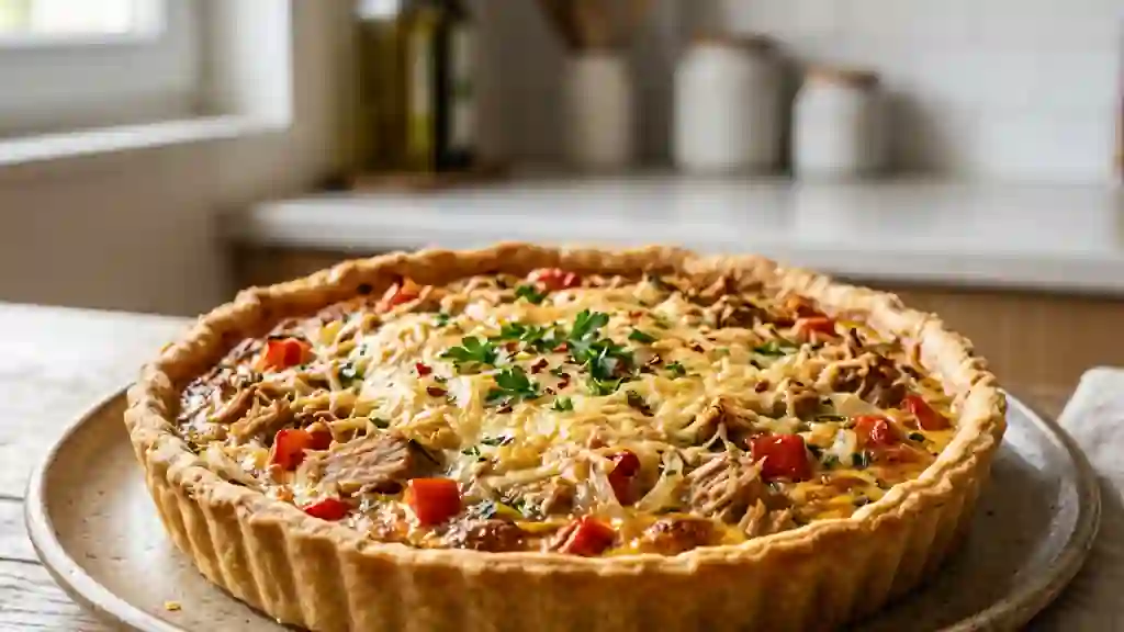 Tarte au thon fondante au lait de coco - Photo de présentation
