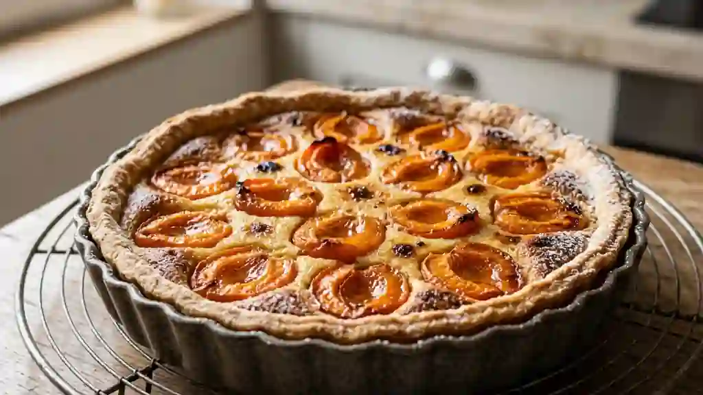 Tarte aux abricots fondante et amande - Photo de présentation