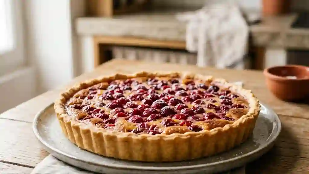 Tarte aux airelles fondante et acidulée - Photo de présentation