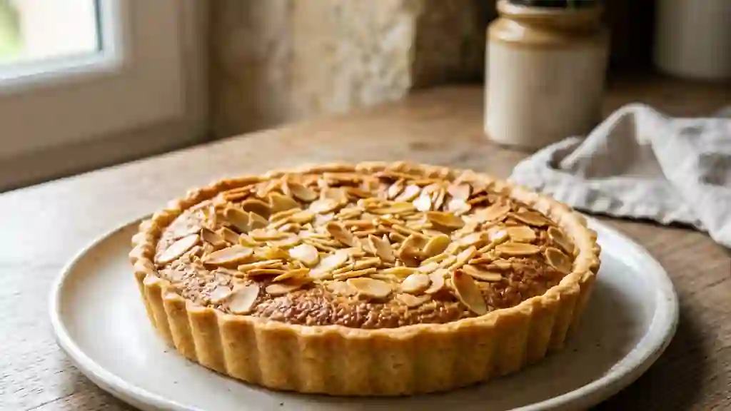 Tarte amandine croustillante et fondante - Photo de présentation
