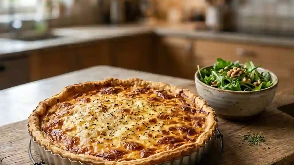 Tarte onctueuse au Comté et Emmental - Photo de présentation