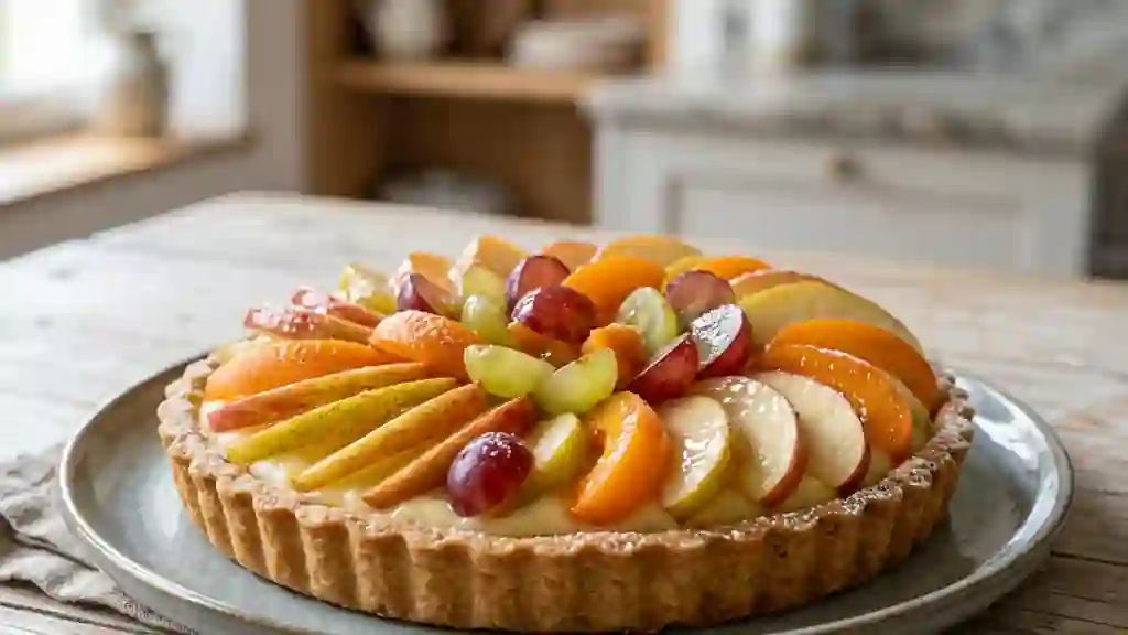 Tarte valaisanne fondante aux fruits frais - Photo de présentation