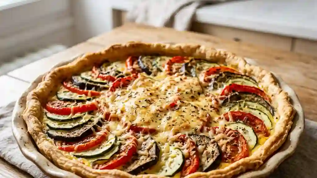 Tarte fondante aux légumes du soleil - Photo de présentation