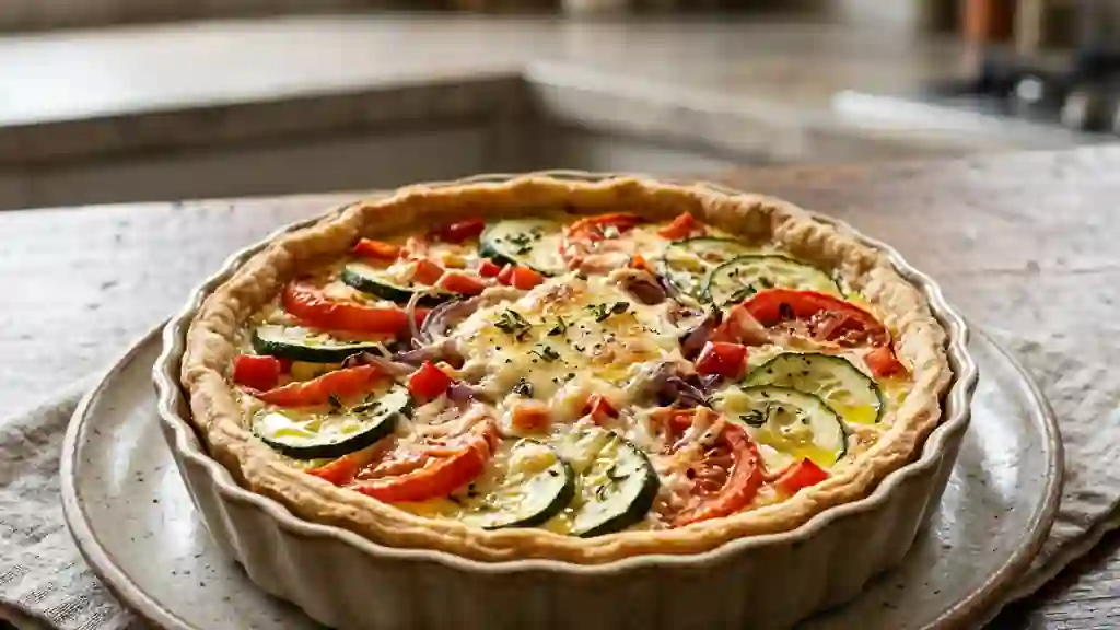 Tarte fondante aux légumes du soleil - Photo de présentation