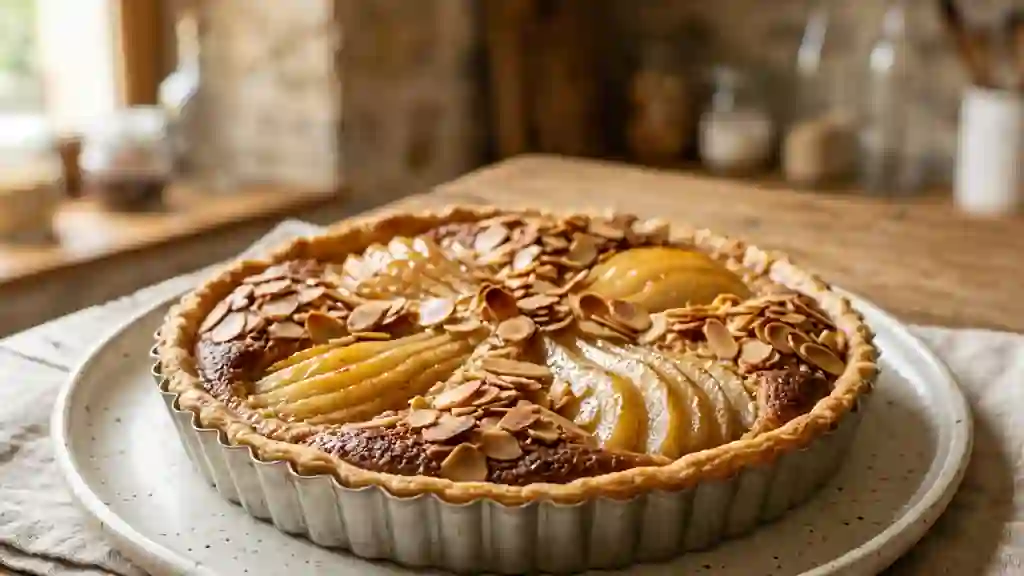 Tarte Amandine Poires Fondantes et Croquantes - Photo de présentation