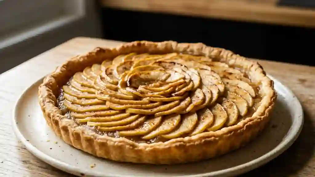 Tarte aux pommes fondante et cannelle - Photo de présentation
