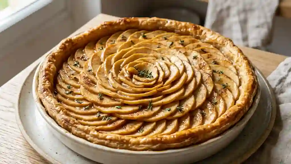 Tarte aux Pommes Fondantes au Miel et Thym - Photo de présentation