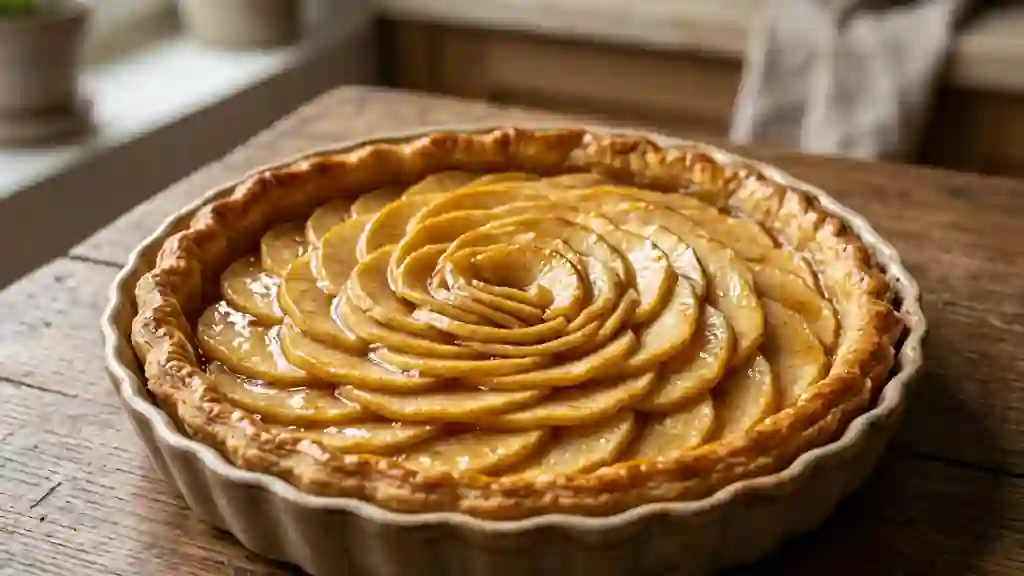 Apple pie fondante vanille et cannelle - Photo de présentation