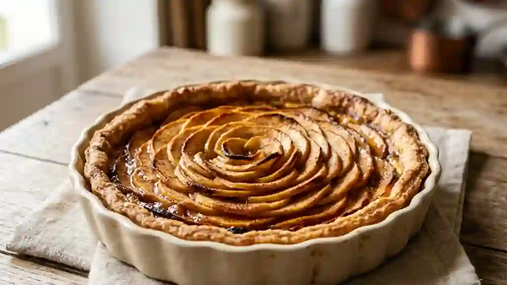 Tarte Pommes Cannelle au Beurre Salé - Photo de présentation