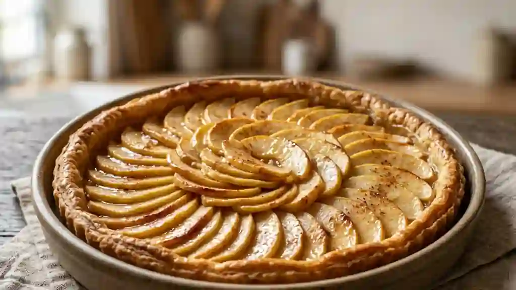 Tarte fondante pomme-citron à la cannelle - Photo de présentation